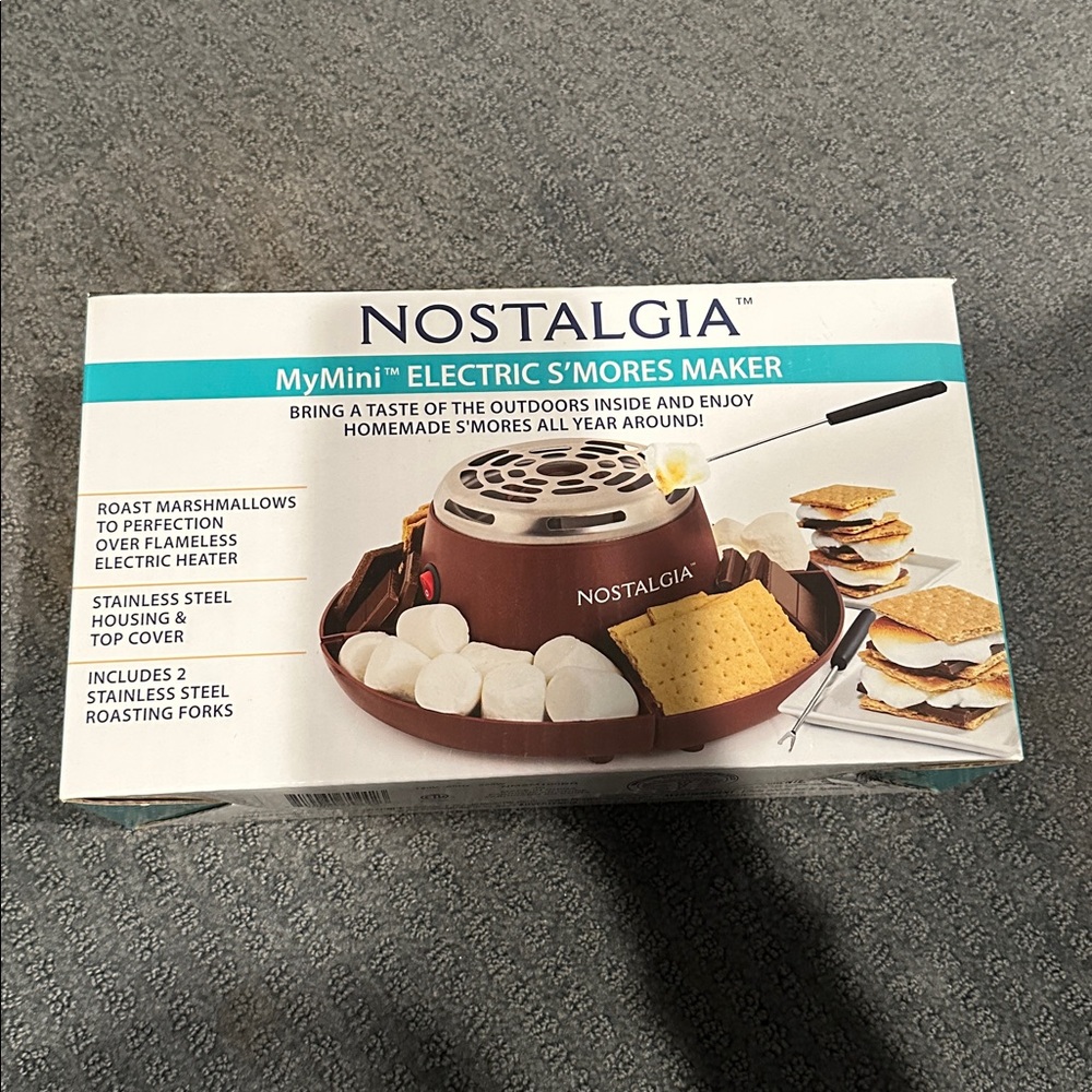 Nostalgia MyMini Electric S'mores Maker - Brown and White